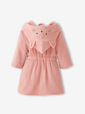 -Peignoir bébé animal en gaze de coton bio* personnalisable