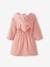 Peignoir bébé animal en gaze de coton bio* personnalisable bleu canard+ocre+rose - vertbaudet enfant 