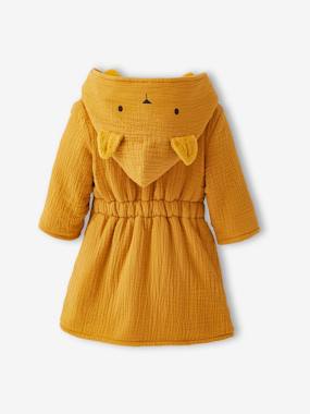 -Peignoir bébé animal en gaze de coton bio* personnalisable