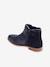 Boots enfant fille cuir zippées marine+noir+or - vertbaudet enfant 
