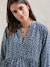 Robe courte de grossesse bleu imprimé+noir - vertbaudet enfant 