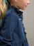 CYRILLUS velvet robe bordeaux red+navy blue - vertbaudet enfant 