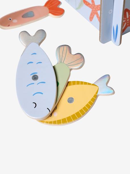 Magnetic Fishing Game in FSC®100% Wood blue - vertbaudet enfant 