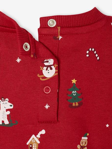 Christmas Gift Box with Sweatshirt + Beanie for Babies red - vertbaudet enfant 