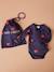 Kit Maternité 'Mon coeur' chemise de nuit grossesse + body bébé + pochon écru+marine - vertbaudet enfant 