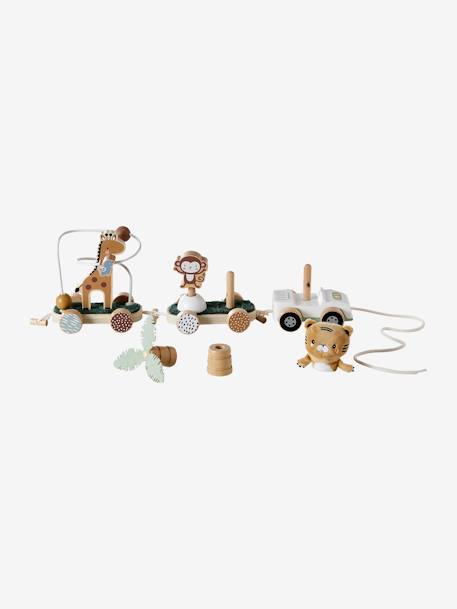 Activity Train in FSC® Wood - Tanzania wood - vertbaudet enfant 