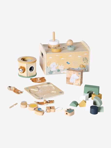 Multi-Activity Box Set in FSC® Wood green - vertbaudet enfant 