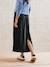 Long Sateen Skirt for Maternity black - vertbaudet enfant 