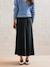 Long Sateen Skirt for Maternity black - vertbaudet enfant 