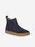 Boots enfant fille cuir zippées camel+marine+or - vertbaudet enfant 