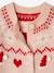 Gilet jacquard Noël fille détails brillants rose poudré - vertbaudet enfant 