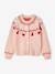 Gilet jacquard Noël fille détails brillants rose poudré - vertbaudet enfant 