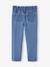 Jean fille paperbag poches coeur bleu moyen+denim brut+denim gris - vertbaudet enfant 