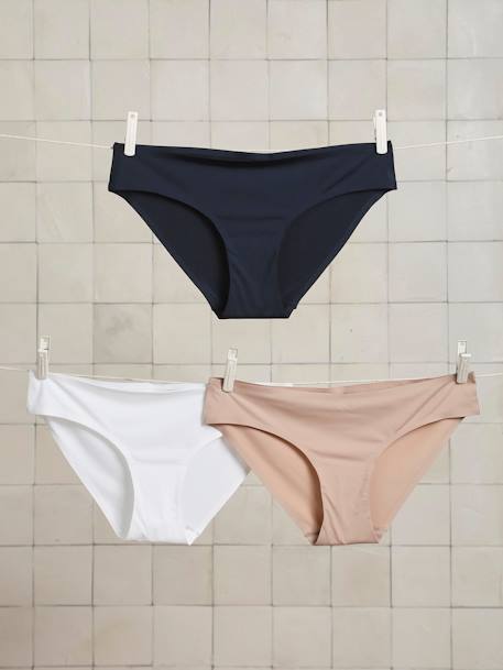 Pack of 3 Seamless Briefs for Maternity beige - vertbaudet enfant 