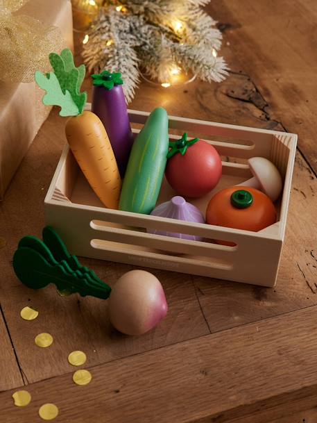 Panier de légumes en bois FSC® bois - vertbaudet enfant 