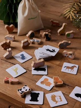 Jeux d'association des animaux en bois FSC®  - vertbaudet enfant