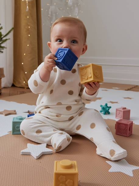 Set of 6 Cubes & Sensory Balls multicoloured - vertbaudet enfant 