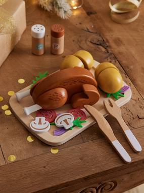 -Poulet rôti et accessoires en bois FSC®