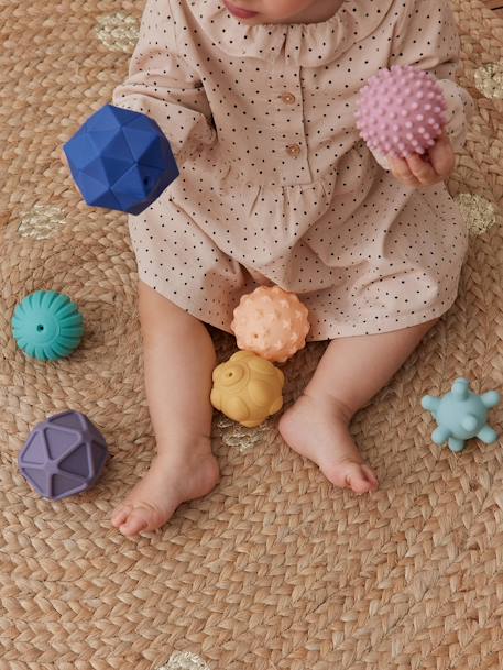 Set of 8 Sensory Balls multicoloured+yellow - vertbaudet enfant 