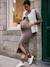 Robe longue de grossesse en tricot taupe - vertbaudet enfant 