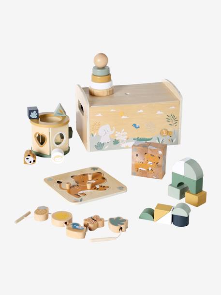 Multi-Activity Box Set in FSC® Wood green - vertbaudet enfant 