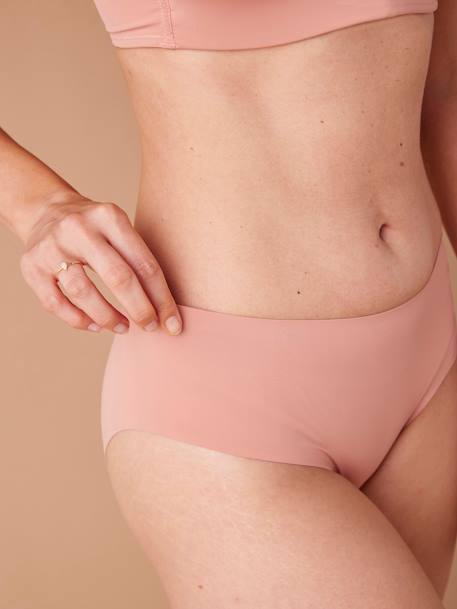 Lot de 3 culottes de grossesse sans coutures en microfibre beige - vertbaudet enfant 