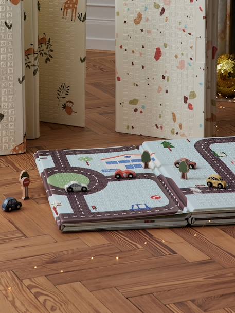 Coffret de véhicules et accessoires en bois FSC® multicolore - vertbaudet enfant 