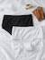 Lot de 2 culottes taille haute avec dentelle grossesse noir - vertbaudet enfant 