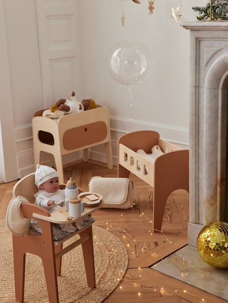 Doll Bed in FSC® Wood white+wood - vertbaudet enfant 