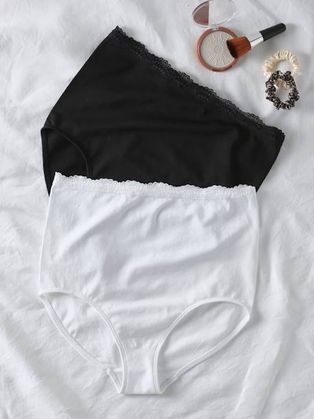Pack of 2 High Waist Seamless Briefs for Maternity, by ENVIE DE FRAISE black - vertbaudet enfant 