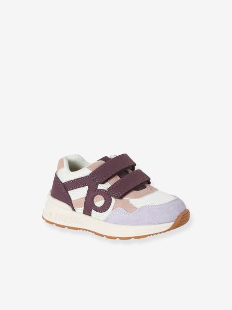 Baskets enfant fille synthétique à scratchs lot violet+marine - vertbaudet enfant 