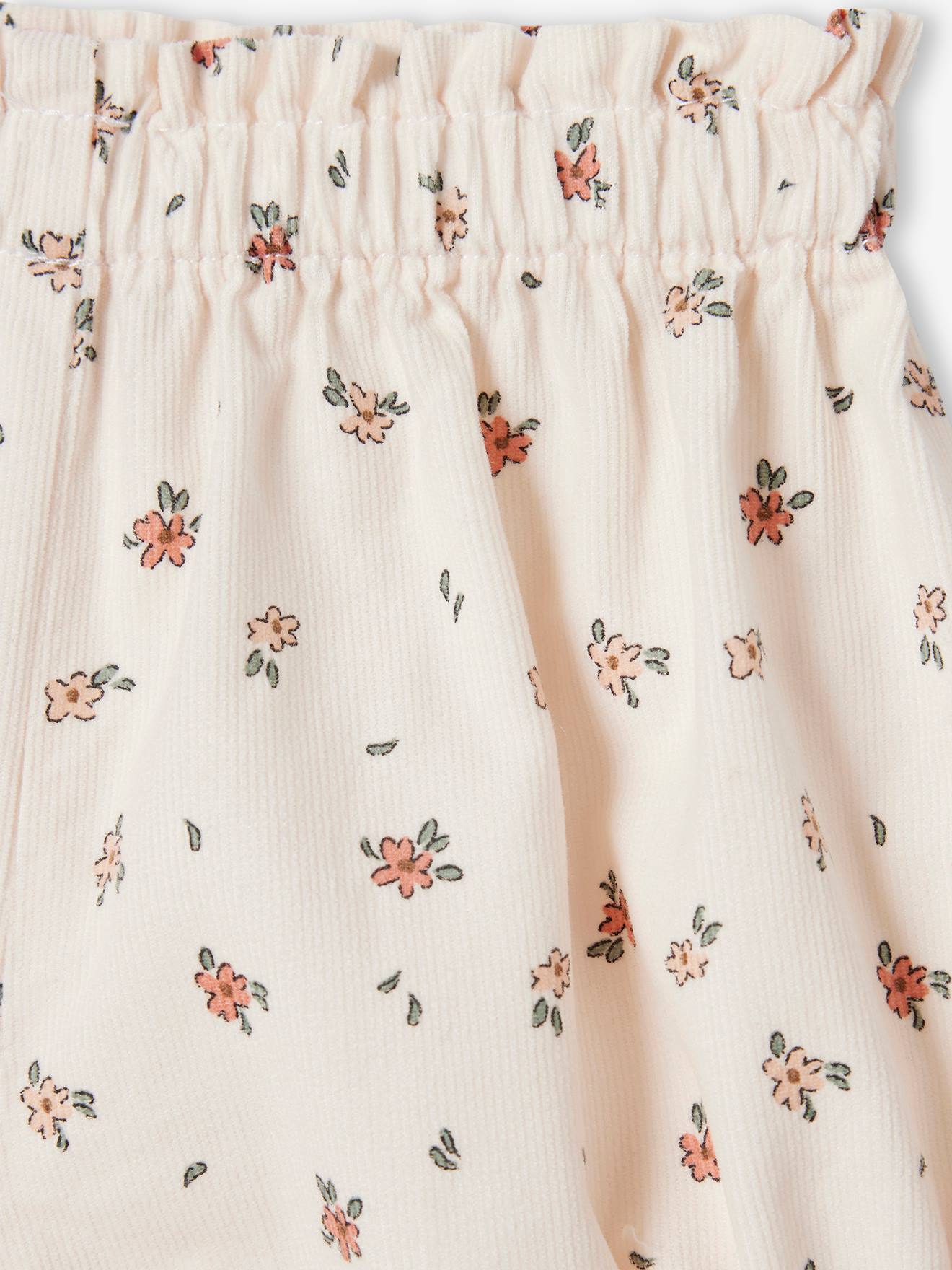Bloomer Naissance Bébé Imprimé Petites Fleurs écru - Taille 12 Mois (74 Cm), 100% Coton, élastiqué - 7