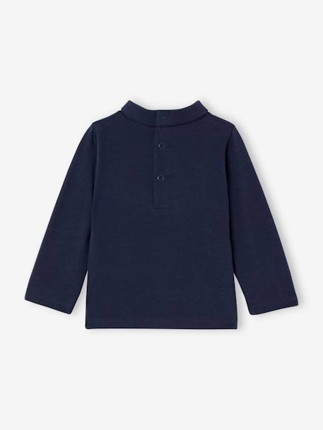 Lot de 2 T-shirts col roulé marine+vanille - vertbaudet enfant 