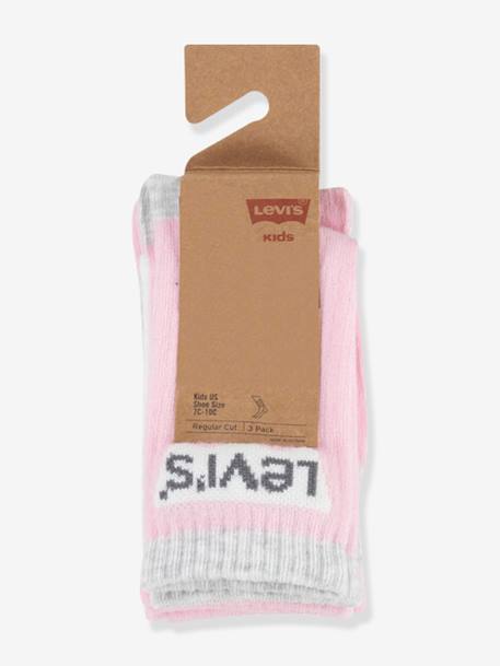 Lot de 3 paires de chaussettes Batwing regular Cut LEVI'S noir+rose - vertbaudet enfant 