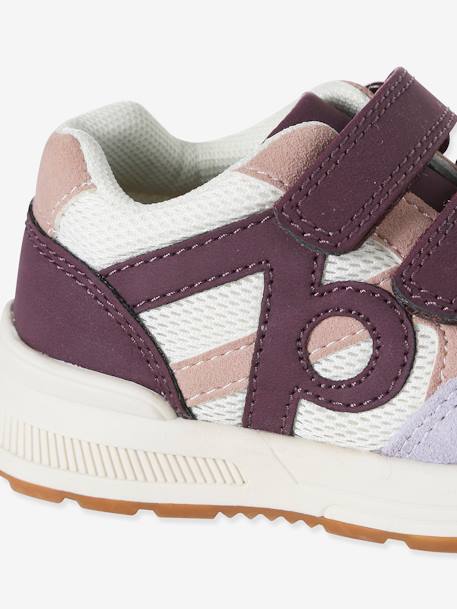 Baskets enfant fille synthétique à scratchs lot violet+marine - vertbaudet enfant 
