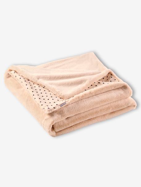 Plaid bi-matière LOVELY LÉO rose imprimé - vertbaudet enfant 