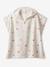 Hearts Bath Poncho with Recycled Cotton for Children printed white - vertbaudet enfant 