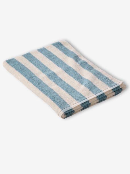 Striped Bath Towel with Recycled Cotton, Transat striped blue+striped pink+striped yellow - vertbaudet enfant 
