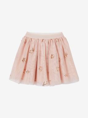 Jupe de fête fille en tulle étoiles en sequins - vertbaudet enfant -Jupe de fête fille en tulle étoiles en sequins