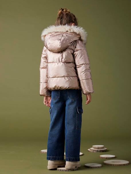 Jean large cargo fille bleu foncé - vertbaudet enfant 