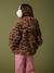 Hooded Jacket in Sherpa with Leopard Print for Girls printed brown - vertbaudet enfant 
