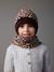 Ensemble fille léopard bonnet snood gants marron imprimé - vertbaudet enfant 