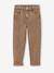 Jean Mom surteint fille cappuccino - vertbaudet enfant 
