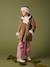 Manteau fille à capuche peau lainée réversible marron - vertbaudet enfant 