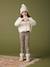 Legging fille doublé maille polaire bois de rose+chocolat+gris imprimé+marron imprimé - vertbaudet enfant 