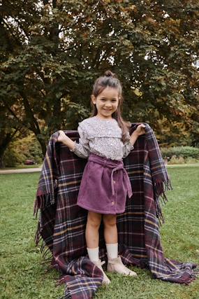 Jupe fille velours style paperbag - vertbaudet enfant -Jupe fille velours style paperbag