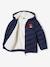 Hooded Ski Jacket, Sherpa Lining, for Boys navy blue - vertbaudet enfant 