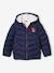Doudoune garçon à capuche doublée sherpa spécial ski marine - vertbaudet enfant 