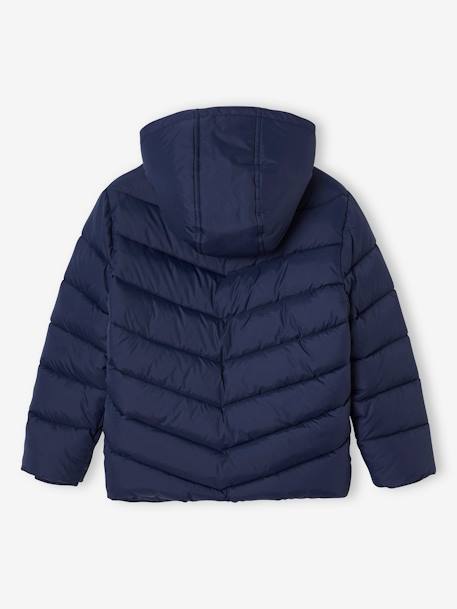 Doudoune garçon à capuche doublée sherpa spécial ski marine - vertbaudet enfant 