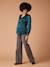 Sateen Blouse with Crossover Effect for Maternity, ENVIE DE FRAISE petrol blue - vertbaudet enfant 